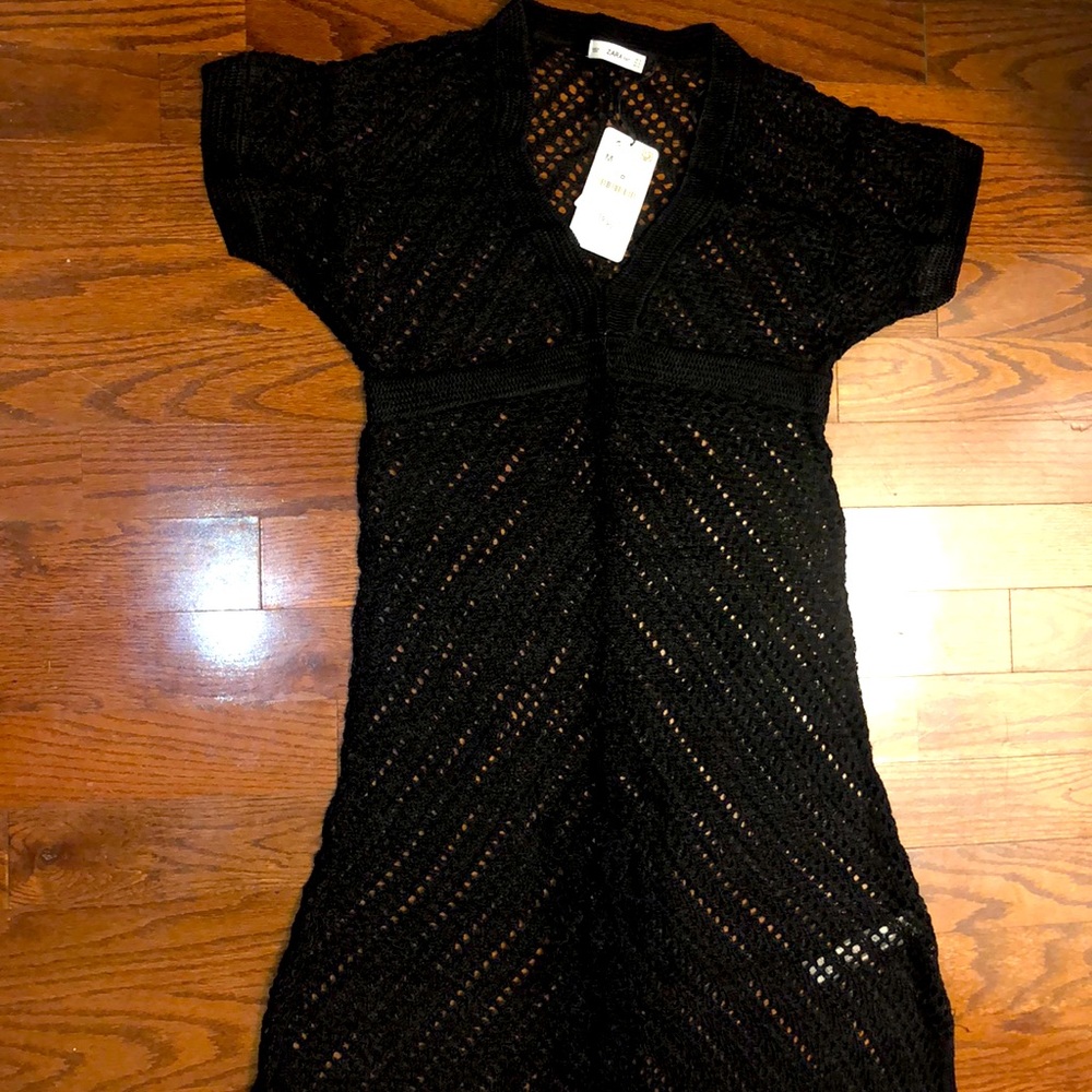Black zara long dress (second pic is bottom of the dress).